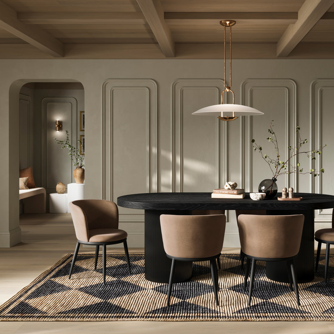 RINA BLACK DINING TABLE