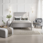 BAY CEMENT GREY KING SIZE BED