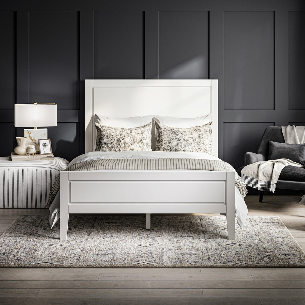 BAY WHITE KING SIZE BED