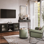 MADDOX MATTE BLACK / REEDED MEDIA UNIT