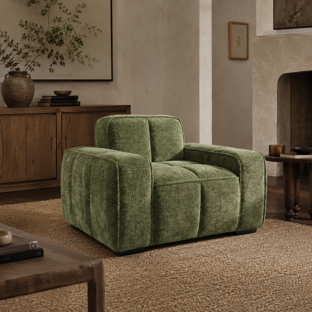 Paris Sofa Olive Armchair