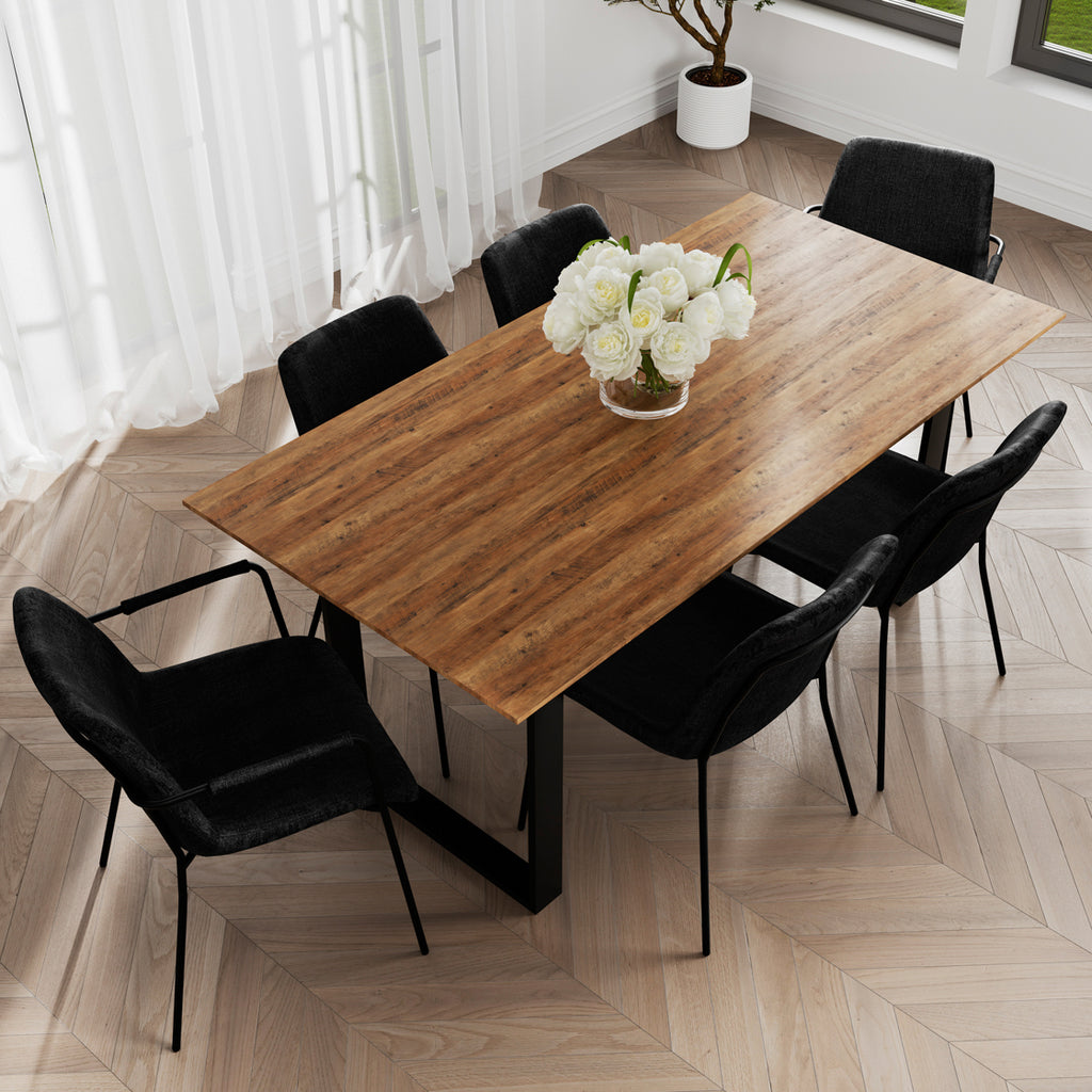 ANTIBES RUSSET BLACK DINING TABLE