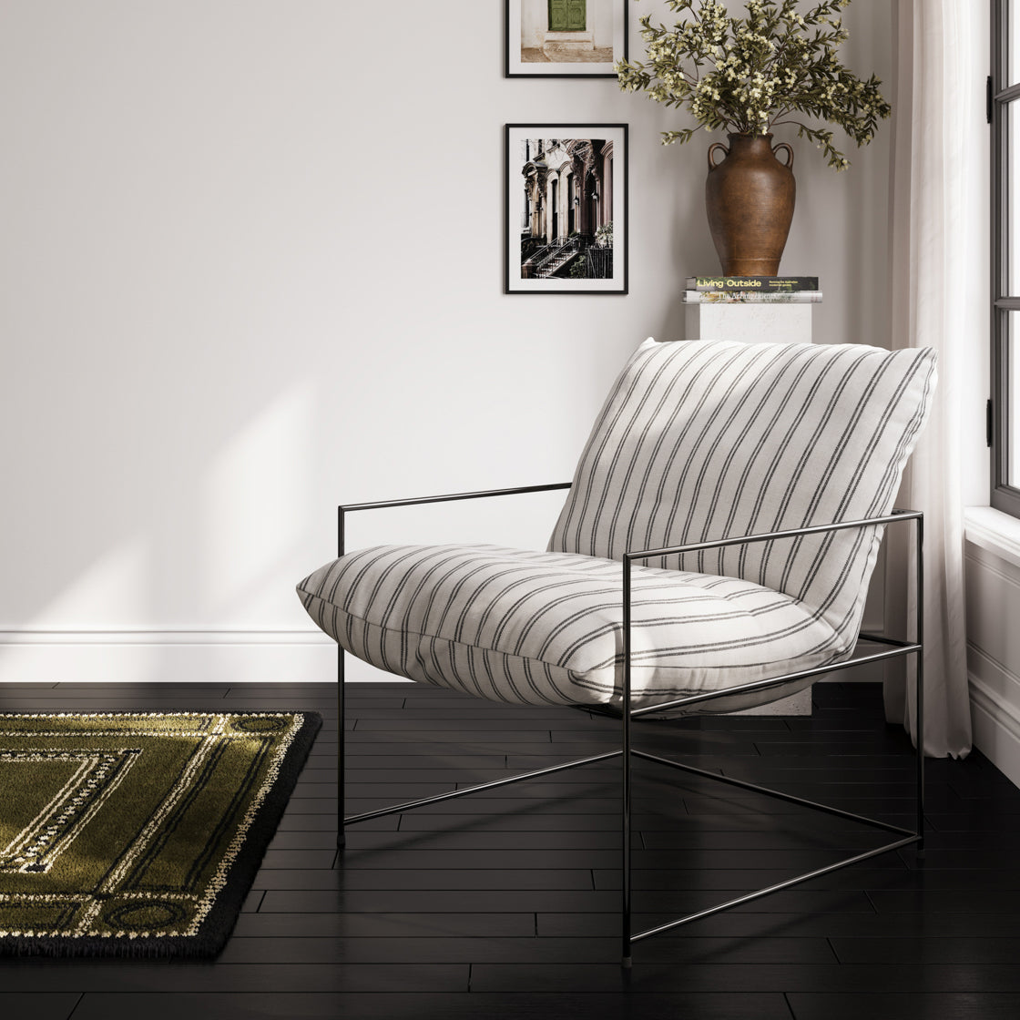 BROOK CHALK STRIPE CHAIR
