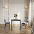 CRAWFORD ANTHRACITE GREY 2 SEATER DINING TABLE