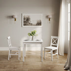CRAWFORD WHITE 2 SEATER DINING TABLE