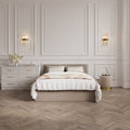 BERLIN BEIGE OTTOMAN DOUBLE BED