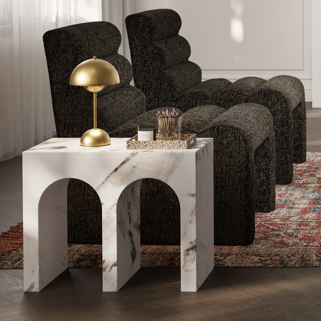 ARCHIE CALACATTA LARGE SIDE TABLE