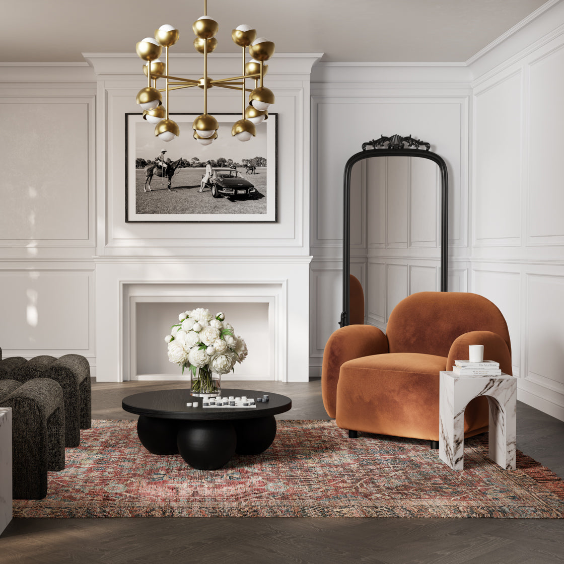 ARCHIE CALACATTE SIDE TABLE