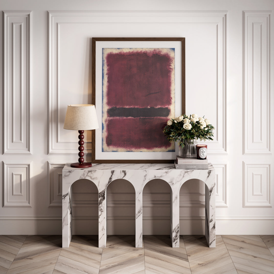 ARCHIE CALACATTA CONSOLE TABLE