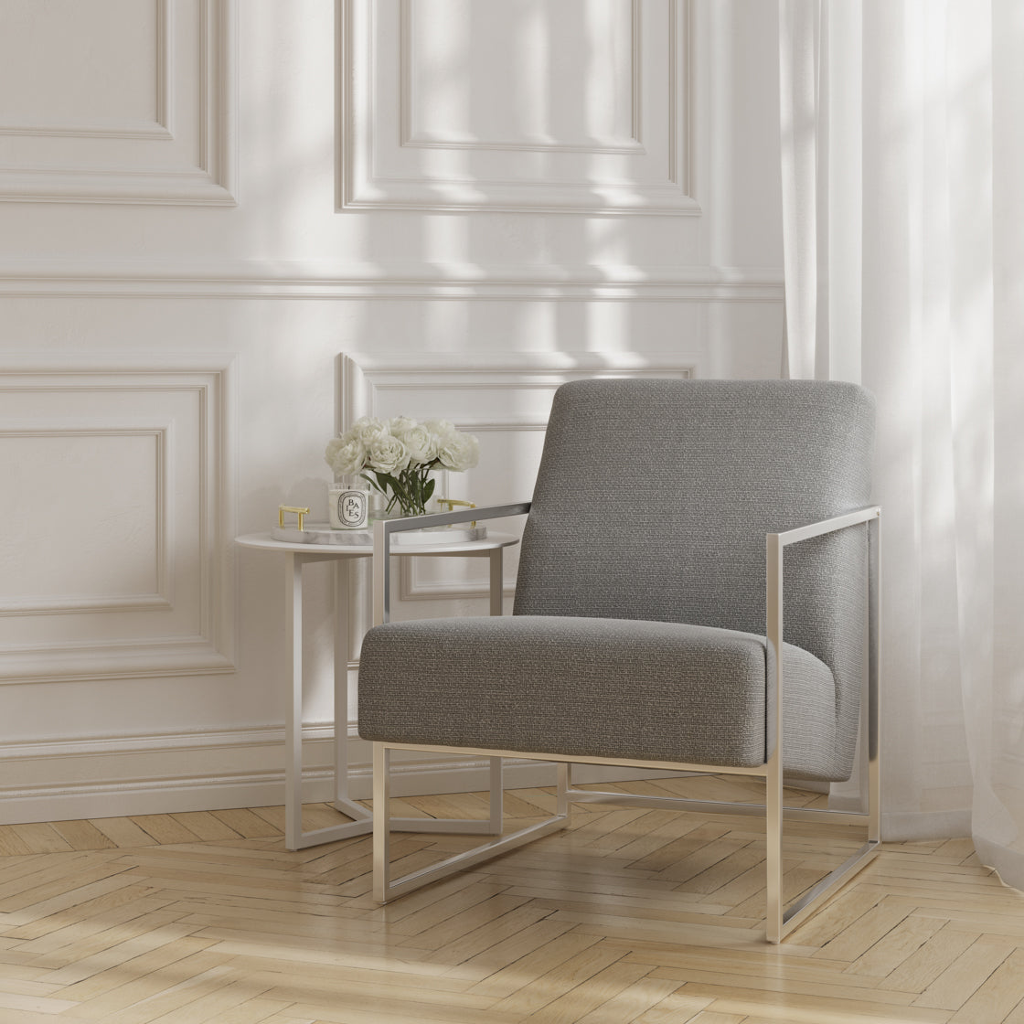 RITZ DOVE GREY / SILVER CHAIR