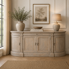 Rustic Wooden Large Buffet Sideboard