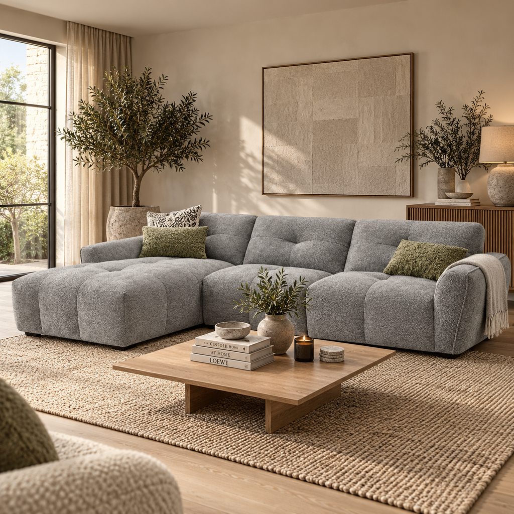 Montana Sofa Grey Left Hand