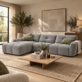 Montana Sofa Grey Left Hand