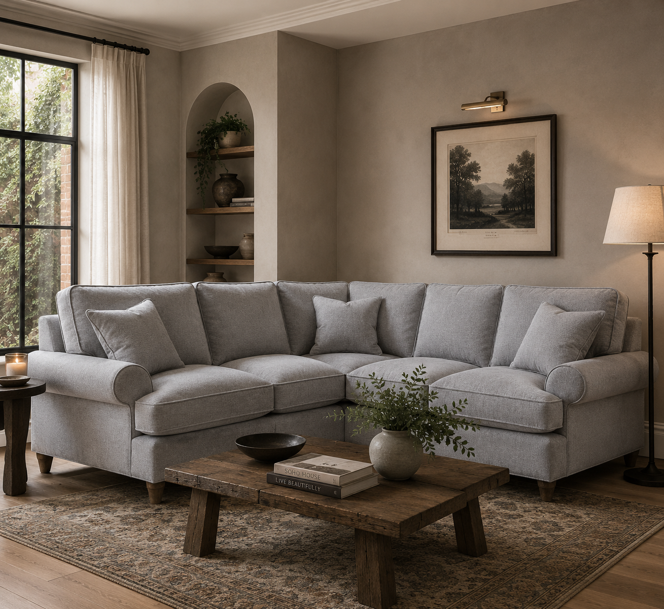 2 Corner 2 Manhattan Ice The Great Sofa Company | Victoria | Bromfield | Lola | Alfie | Mari | Longfellow | Duresta Style