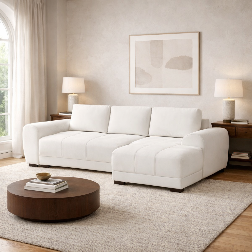 Azzuro Sofa Bed Cream Universal Corner Eastley | Kip | Quercioli | Barete | Metropolitan | Portobello | Aissa Style