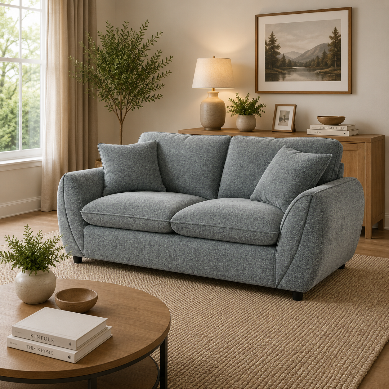 Berlin Sofa Grey 2 Seater