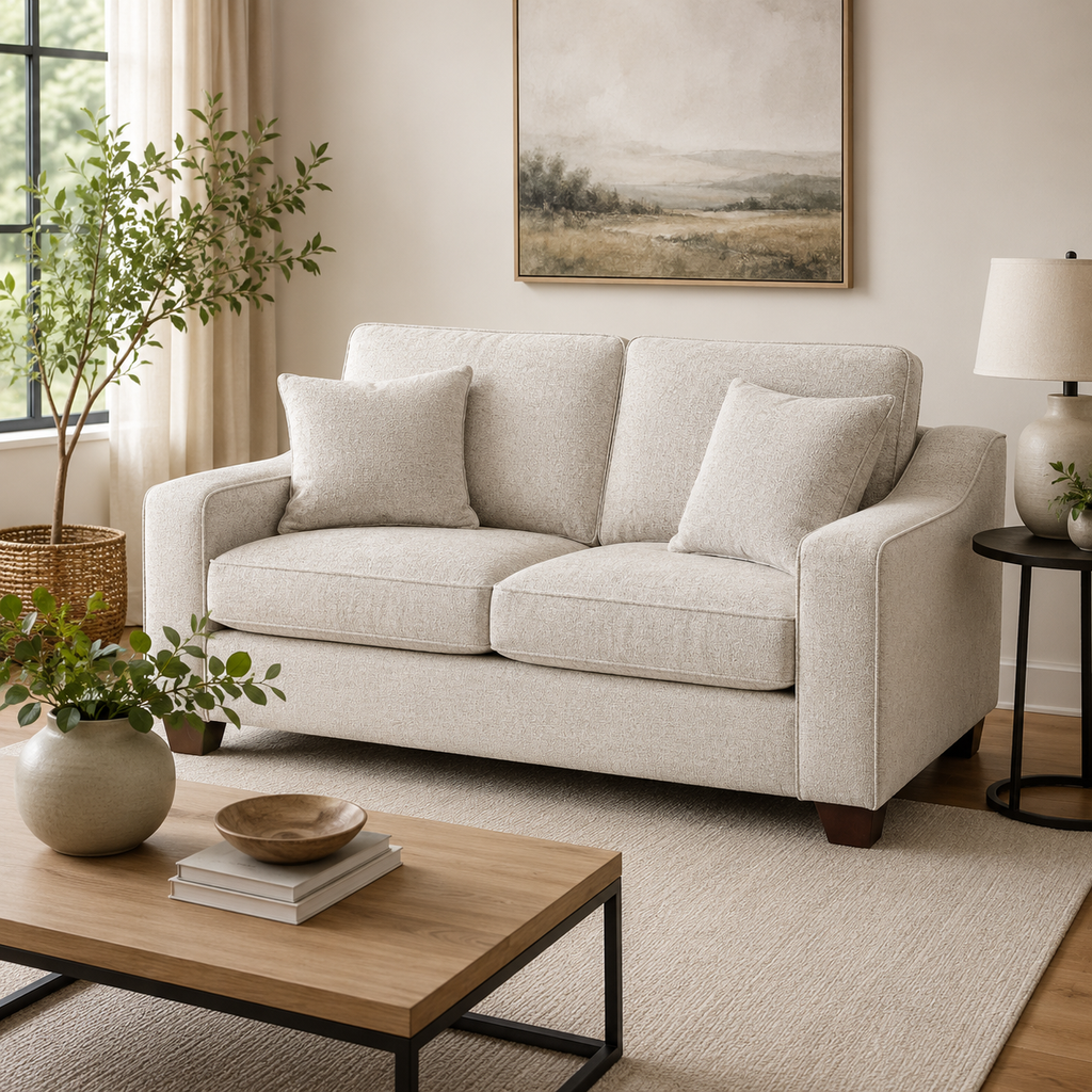 Nebraska Sofa Stone 2 Seater