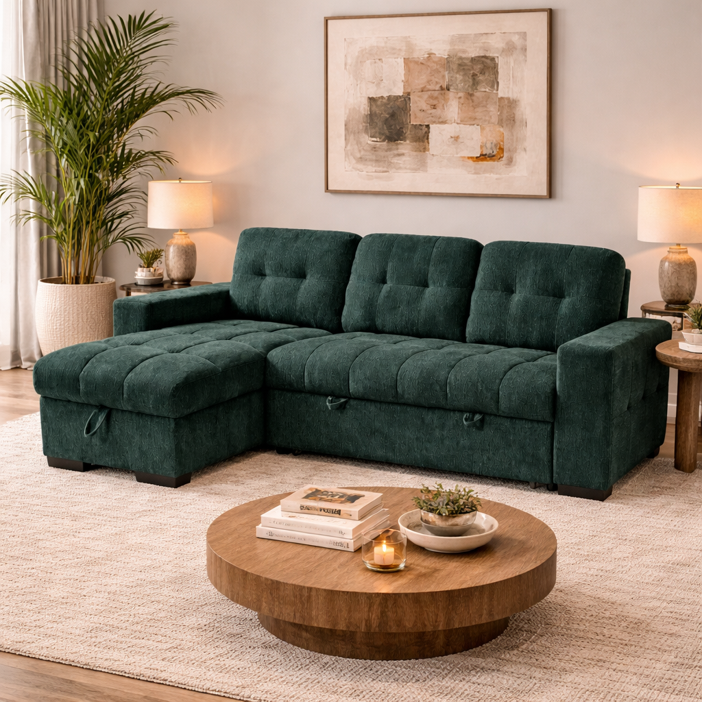 Palermo Universal Corner Sofabed Blue Eastley | Kip | Quercioli | Barete | Metropolitan | Portobello | Aissa Style