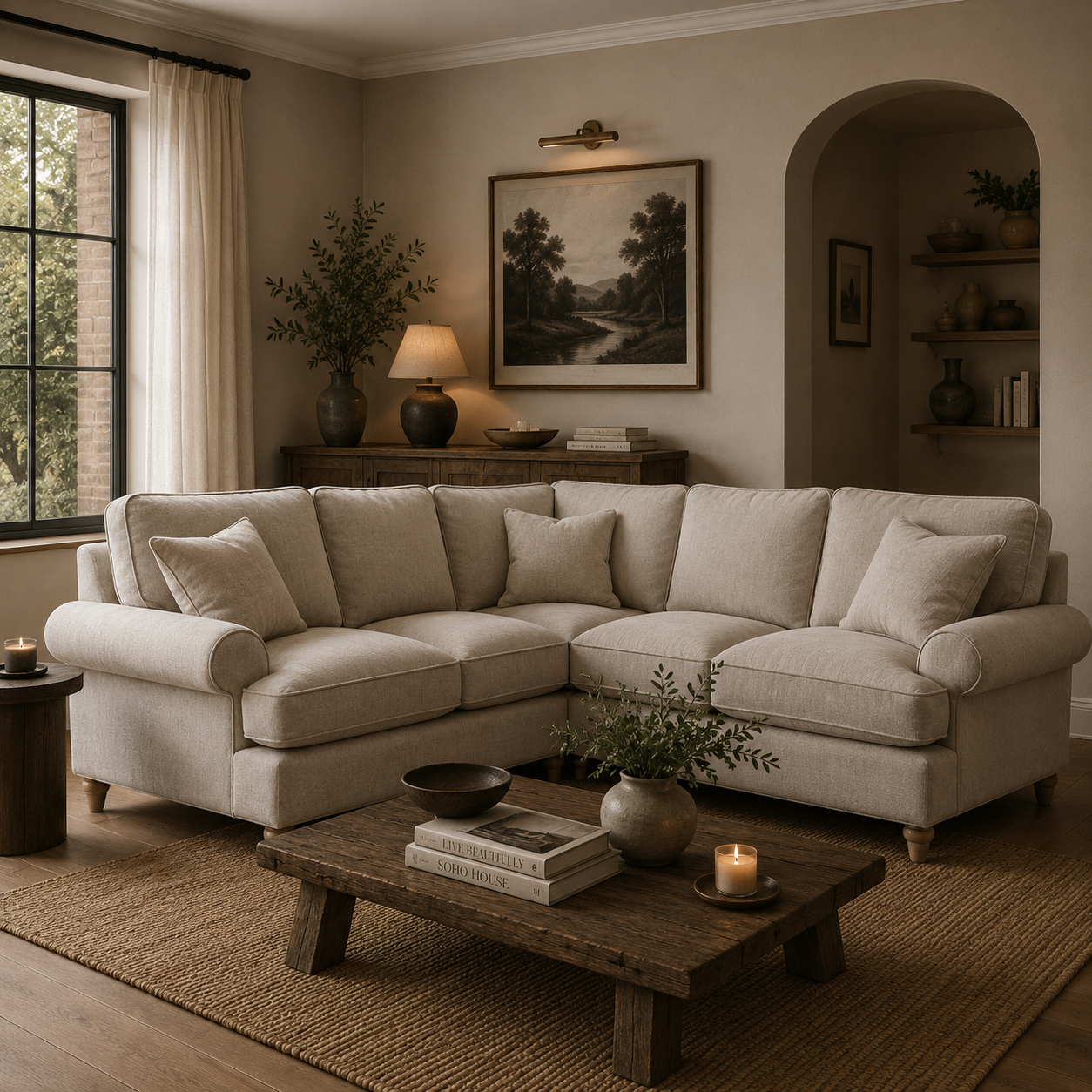 2 Corner 2 Manhattan Putty The Great Sofa Company | Victoria | Bromfield | Lola | Alfie | Mari | Longfellow | Duresta Style