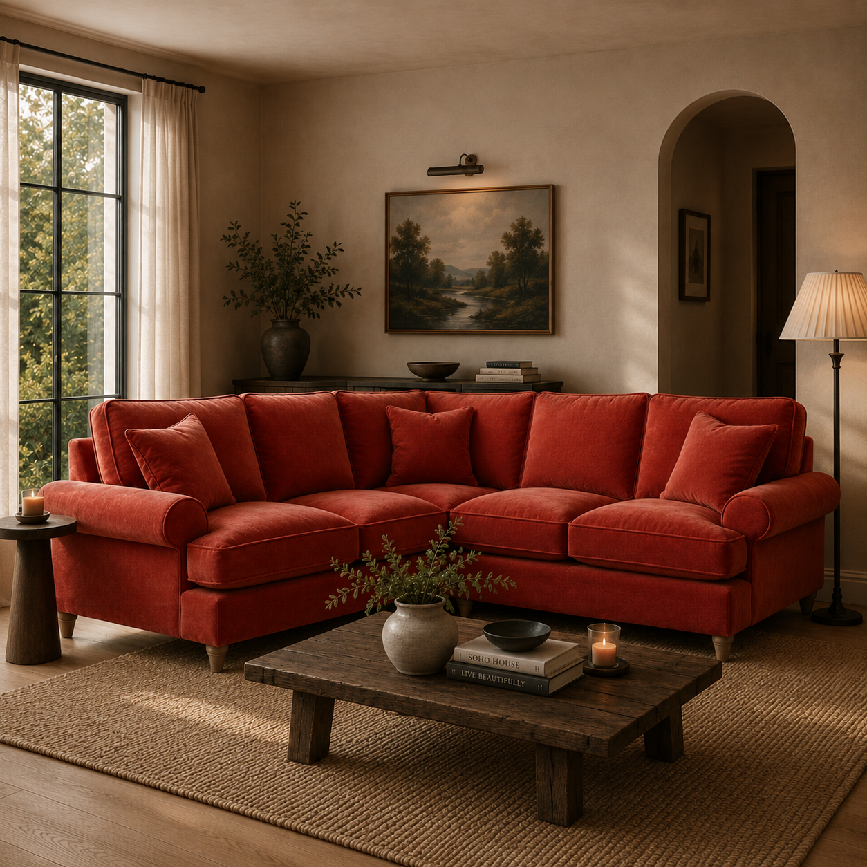 2 Corner 2 Manhattan Apricot The Great Sofa Company | Victoria | Bromfield | Lola | Alfie | Mari | Longfellow | Duresta Style