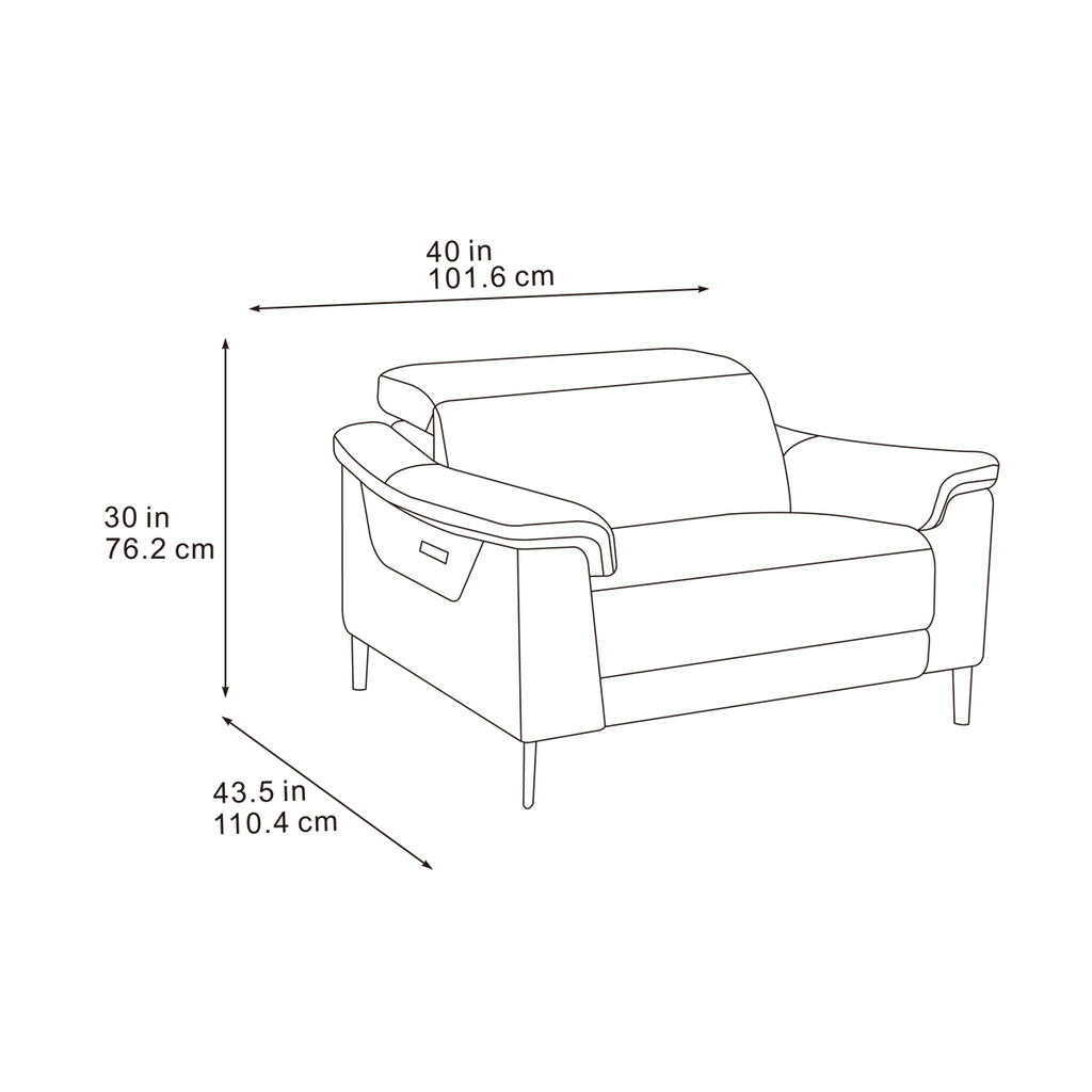 Orbit Ivory Lay-Z-Boy Style Fabric Power Recliner Armchair | Paolo | Callie | Penny | Daytona | Revel | Sonder | DFS