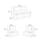 Klint Grez Lay-Z-Boy Style Fabric Power Recliner 3 Seater Sofa