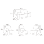 Bellagio Grey Lay-Z-Boy Style Fabric Power Recliner 3 Seater Sofa | Banks | Tampa | Santori | DFS