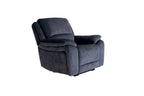 Bellagio Grey Lay-Z-Boy Style Fabric Power Recliner Arm Chair | Banks | Tampa | Santori | DFS