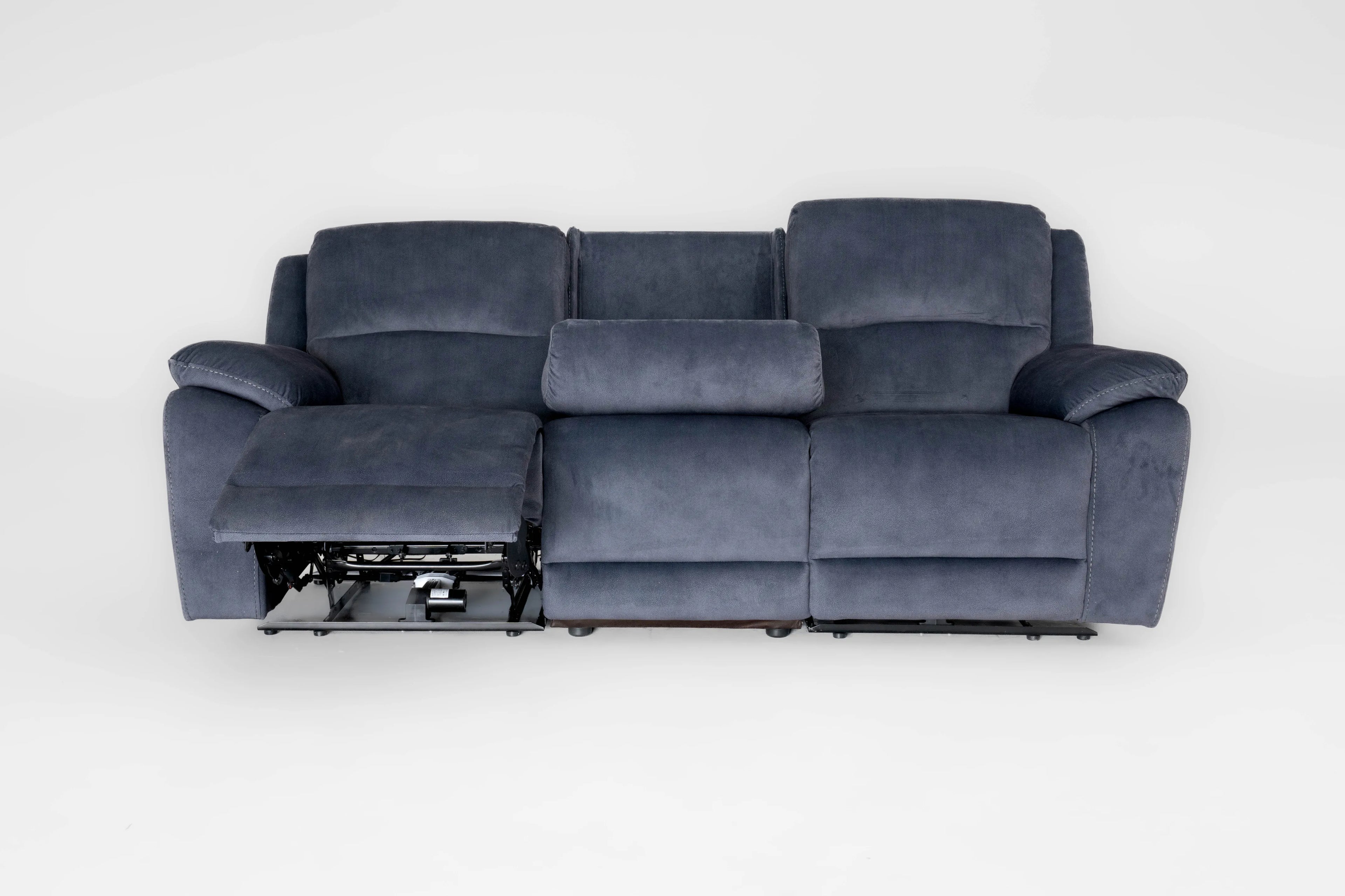 Bellagio Grey Lay-Z-Boy Style Fabric Power Recliner 3 Seater Sofa | Banks | Tampa | Santori | DFS