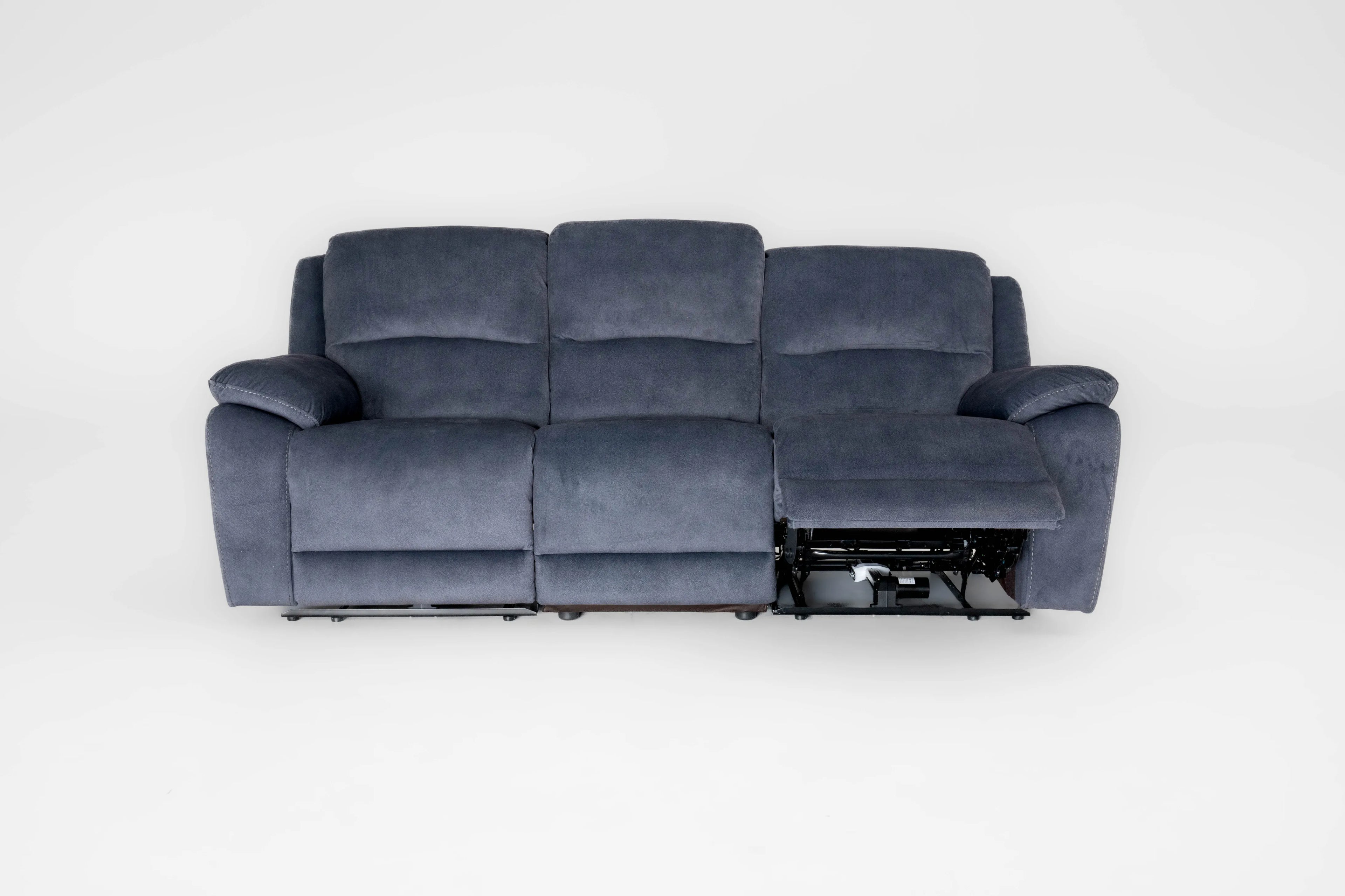 Bellagio Grey Lay-Z-Boy Style Fabric Power Recliner 3 Seater Sofa | Banks | Tampa | Santori | DFS