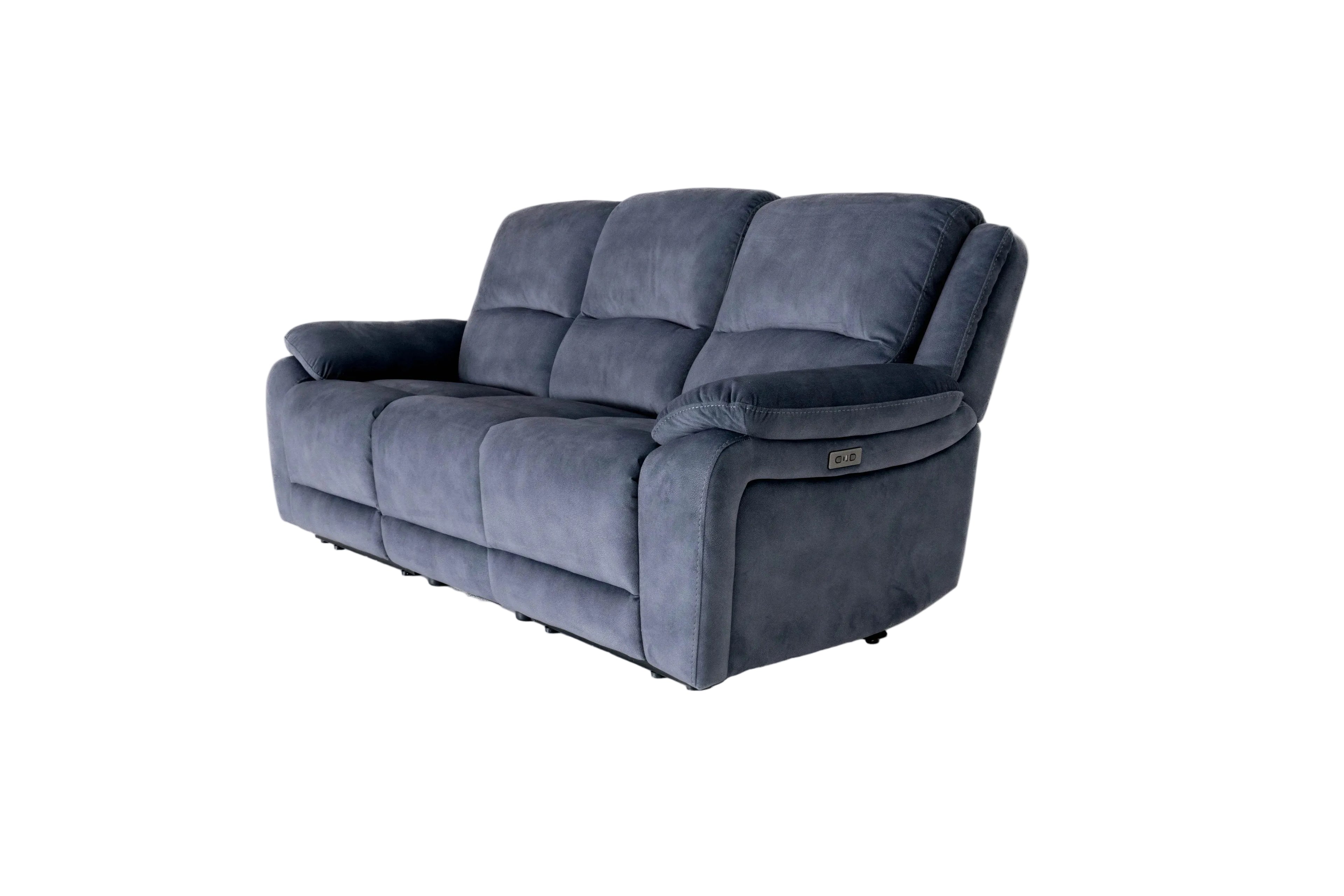 Bellagio Grey Lay-Z-Boy Style Fabric Power Recliner 3 Seater Sofa | Banks | Tampa | Santori | DFS