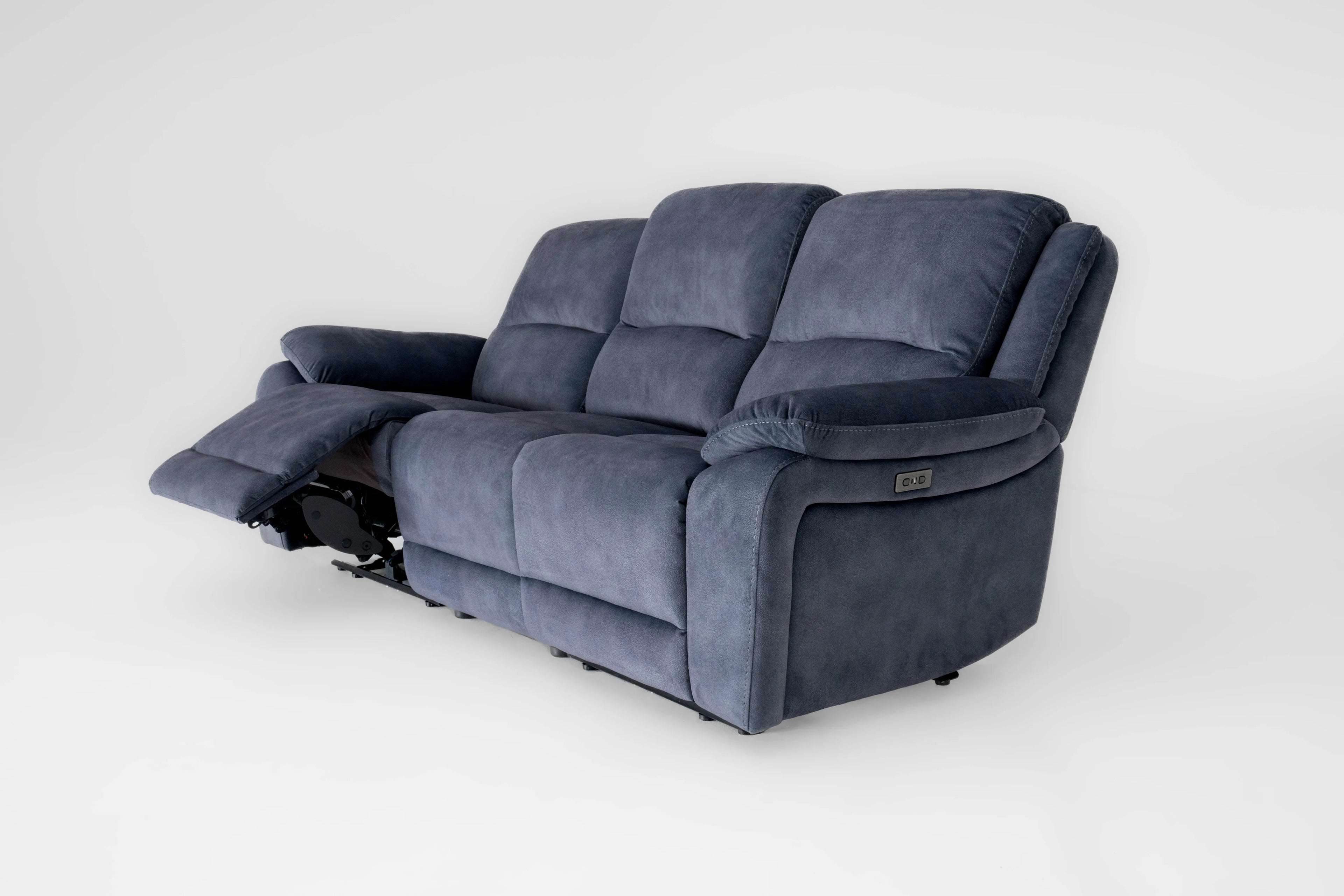 Bellagio Grey Lay-Z-Boy Style Fabric Power Recliner 3 Seater Sofa | Banks | Tampa | Santori | DFS