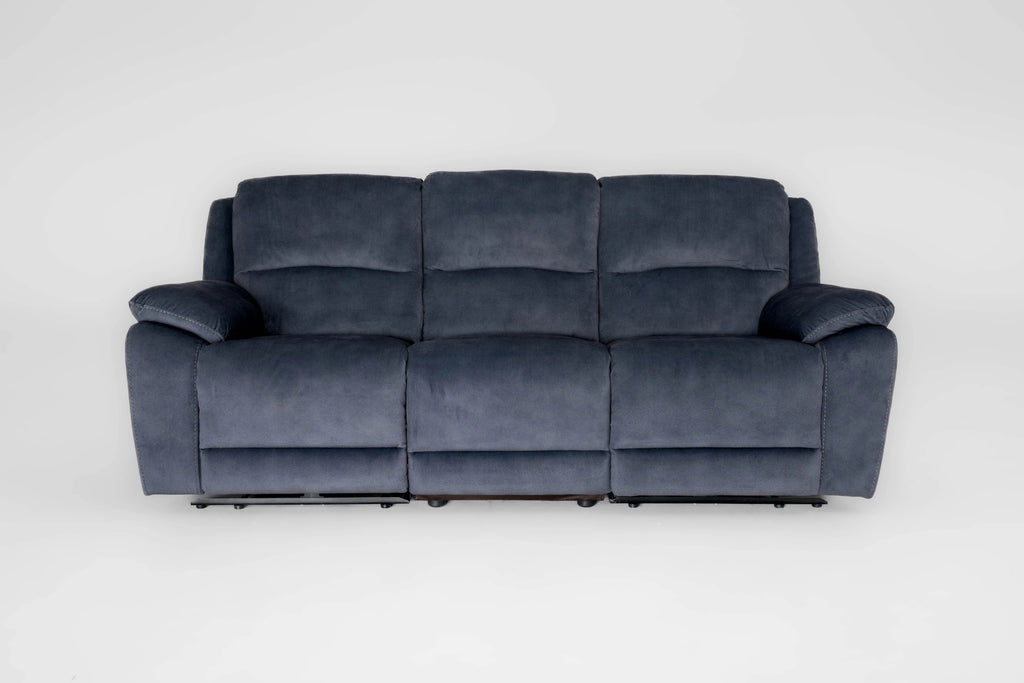 Bellagio Grey Lay-Z-Boy Style Fabric Power Recliner 3 Seater Sofa | Banks | Tampa | Santori | DFS