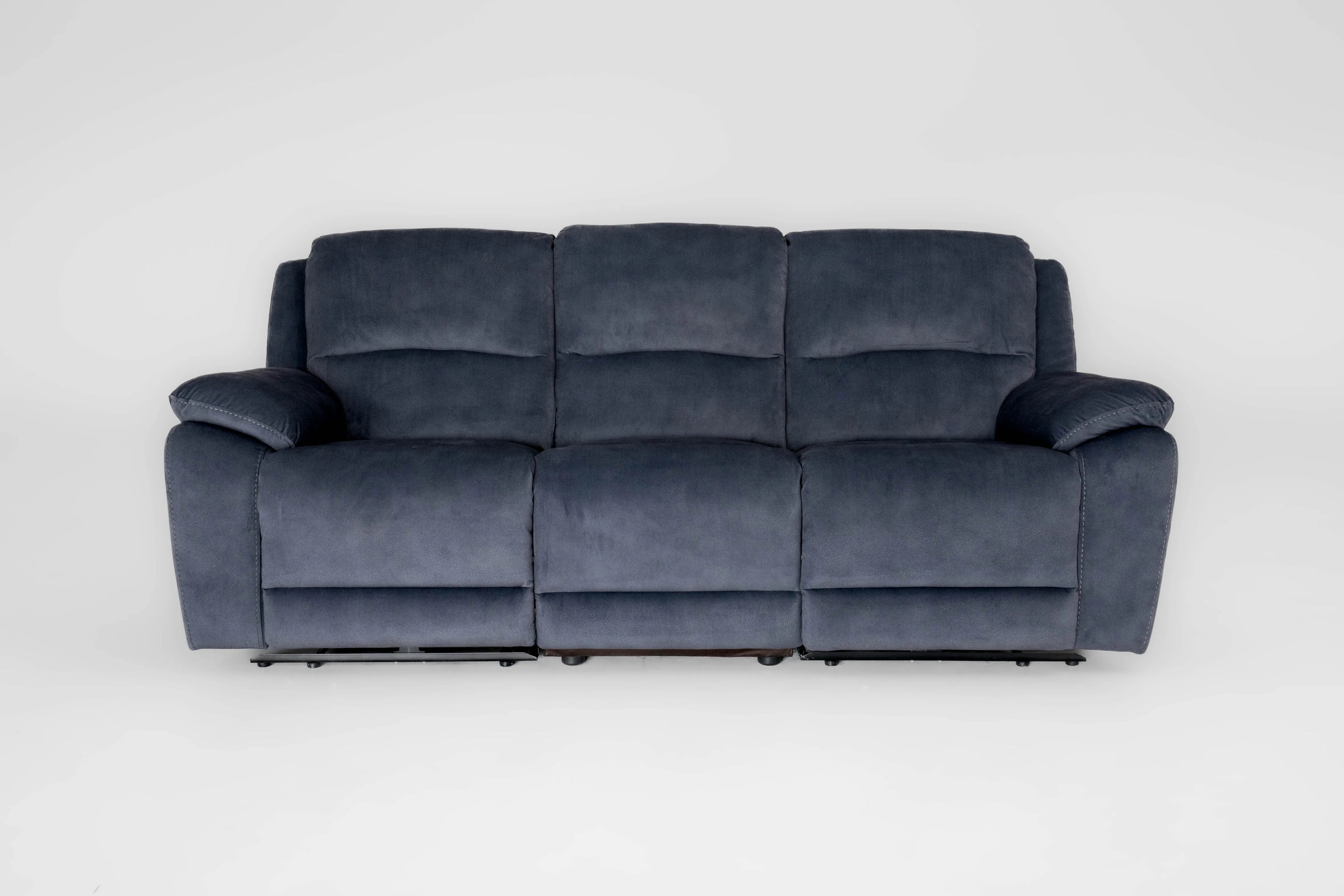 Bellagio Grey Lay-Z-Boy Style Fabric Power Recliner 3 Seater Sofa | Banks | Tampa | Santori | DFS