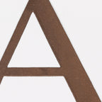 6" Rustic Iron Letter - A