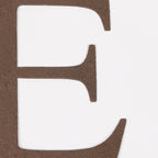 6" Rustic Iron Letter - E