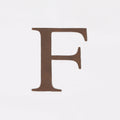 6" Rustic Iron Letter - F