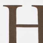 6" Rustic Iron Letter - H