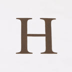 6" Rustic Iron Letter - H