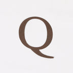 6" Rustic Iron Letter - Q