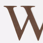 6" Rustic Iron Letter - W