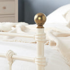 135cm Atlas Bed Cream