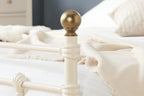 135cm Atlas Bed Cream
