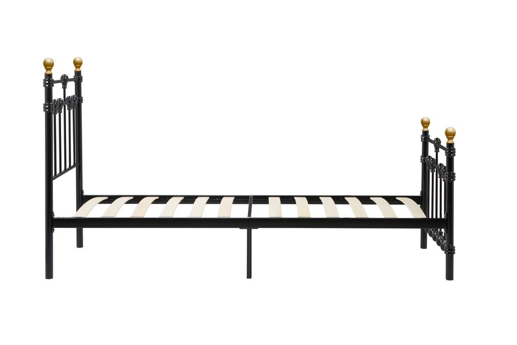 120cm Atlas Bed Black