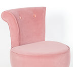 Pink Stool Bedroom Chair with Gold Legs