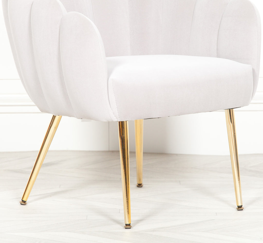 Deco Grey Oyster Chair