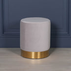 Grey Round Stool