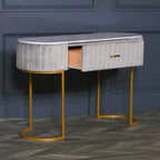 Grey Upholstered Dressing Table