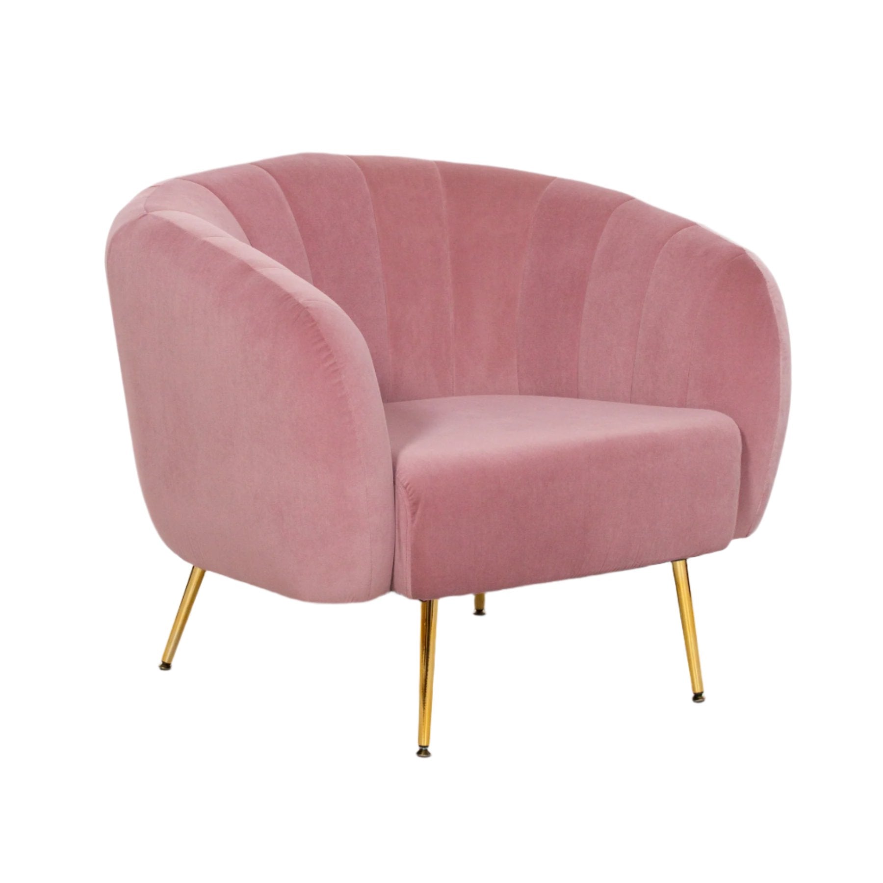 Pink Velvet Armchair