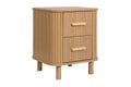 Axel 2 Drawer Fluted Bedside